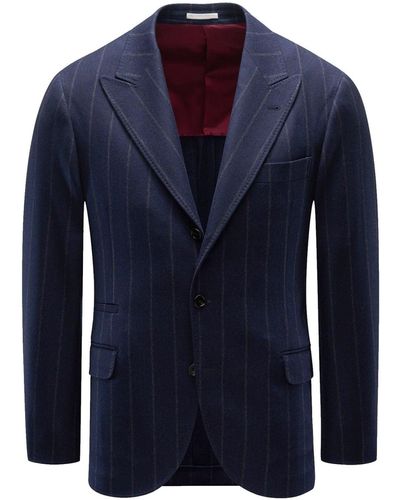 Brunello Cucinelli Wool Jacket - Blue