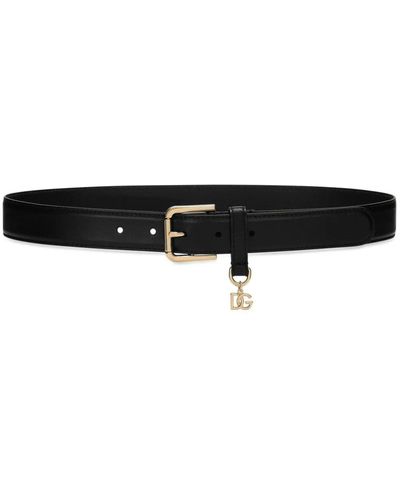 Dolce & Gabbana BE1635 Frau Black Belt Mode Accessoire - Schwarz