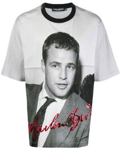 Dolce & Gabbana Marlon Brando T-shirt - Grijs