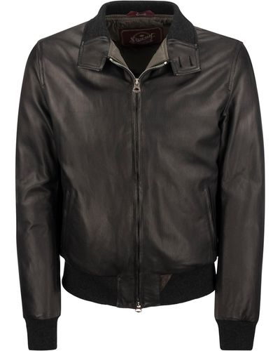 Stewart Colorado Padded Leather Jacket - Black