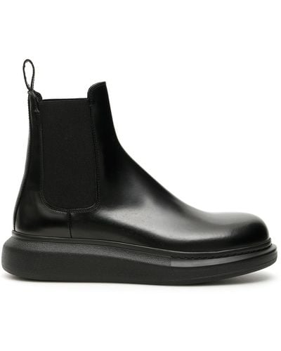 Alexander McQueen Hybrid Chelsea -laarzen - Zwart