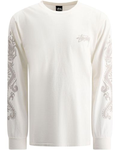 Stussy "Drachen" T -Shirt - Weiß