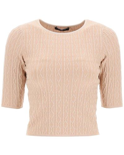 MARCIANO BY GUESS 'emma' Monogram Sweater - Natural