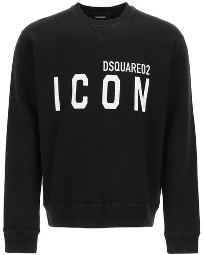 DSquared² Icon Crew Nek Sweatshirt - Zwart