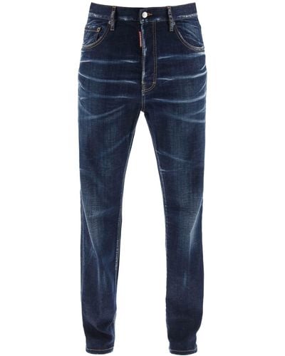 DSquared² 642 Jeans In Donkere Schone Wasbeurt - Blauw
