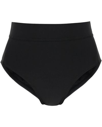 Y-3 Slip de bikini de cintura alta - Negro