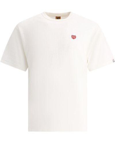 Human Made Menschlich gemachtes Herzabzeichen T -Shirt - Weiß