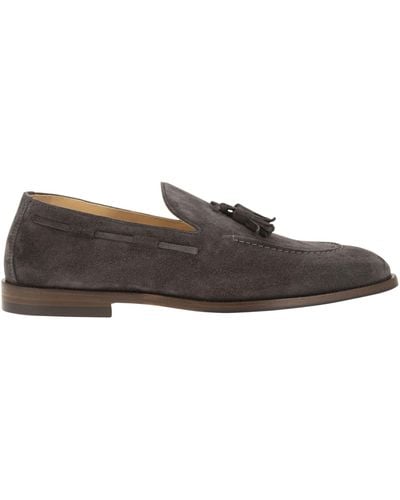 Brunello Cucinelli Suede Moccasins With Tassels - Multicolor