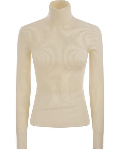 Canada Goose Wool Turtleneck Jumper - Wit