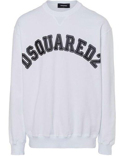 DSquared² Logo Cotton Sweatshirt - Weiß