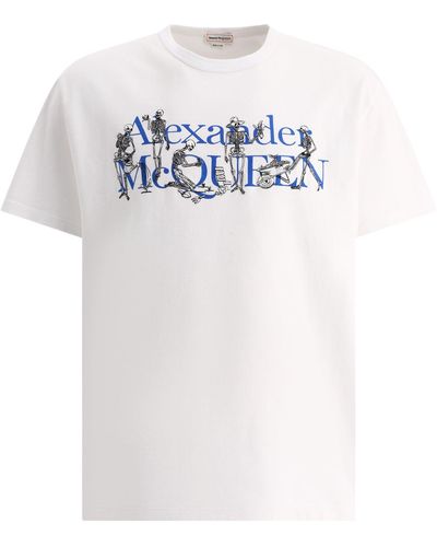 Alexander McQueen Alexander Mc Queen Skeleton Band T Shirt - Wit