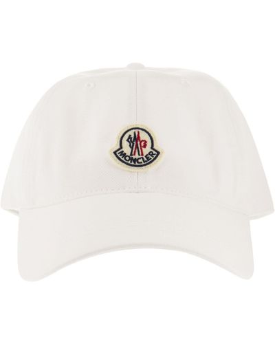 Moncler Baseballkappe mit Logo - Weiß