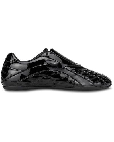 Balenciaga Zen Lederen Sneakers - Zwart