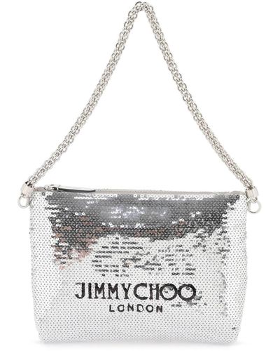 Jimmy Choo Callie Umhängetasche - Weiß