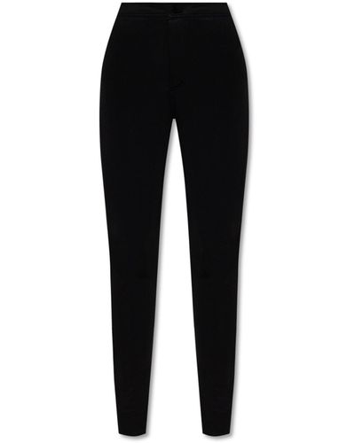 Saint Laurent Saint Laurent Drawstring Fitted Pants - Black