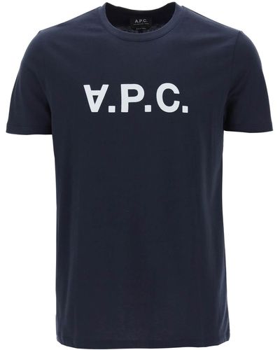 A.P.C. Gefährter VPC -Logo T -Shirt - Blau