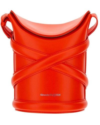 Alexander McQueen The Curve Bucket Bag - Rot