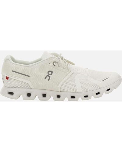 On Shoes Op Cloud 5 White Tech Sneakers - Wit