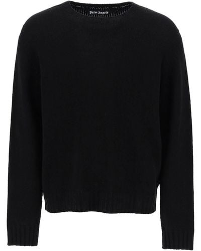 Palm Angels Logo Sweater - Black
