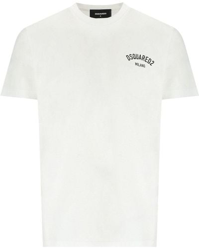 DSquared² Milano coole fit weißes T -Shirt