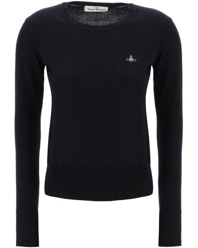 Vivienne Westwood Geborduurde Logo -pullover - Blauw