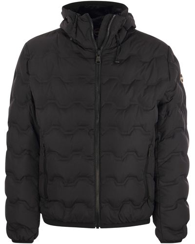 Colmar Uncommon Quilted Down Jacket With Hood - Black