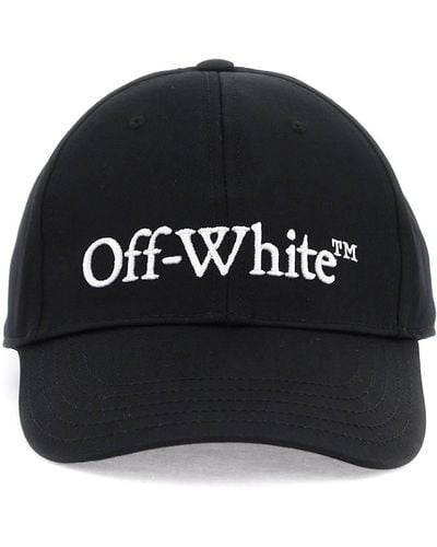 Off-White c/o Virgil Abloh Fuera de la gorra de béisbol del logotipo bordado blanco con - Negro