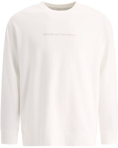 Brunello Cucinelli Techno Sweatshirt - Weiß