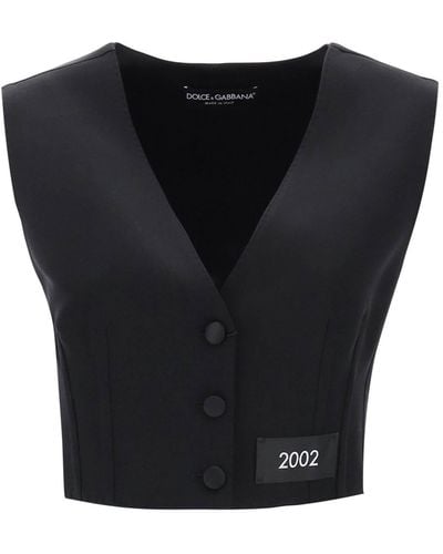 Dolce & Gabbana Re -editie Tailoring Waastcoat - Zwart