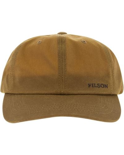 Filson Waxed Visor Hat - Brown