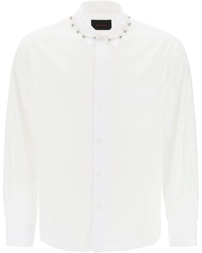 Simone Rocha "Shirt With Pearls And Bells - White