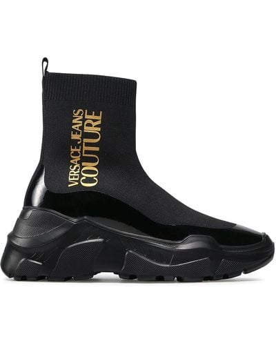Versace Jeans Couture Sock Sneakers - Zwart
