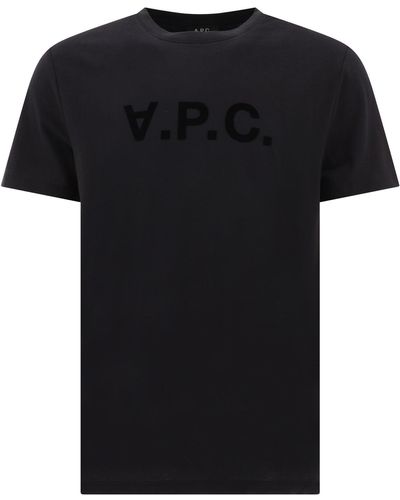 A.P.C. "vpc" T-shirt - Black
