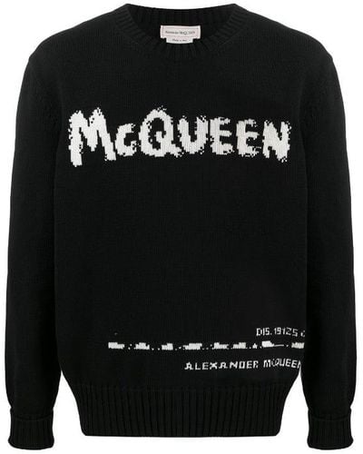 Alexander McQueen Alexander MC Queen 626454 Mann 's Schwarzer Pullover