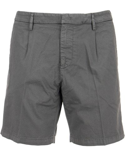Dondup Fergus Cotton Blend Shorts - Gris