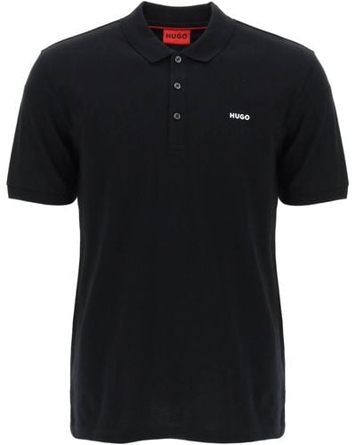 HUGO Dinos Slim Fit Polo Shirt - Zwart