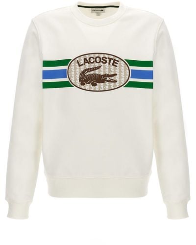 Lacoste Logo Print Sweatshirt - Wit