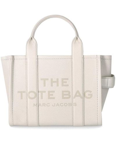 Marc Jacobs Die Leder kleine Tasche Baumwollhandtasche - Weiß
