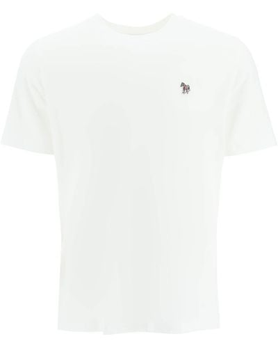 PS by Paul Smith Camiseta de algodón orgánico - Blanco