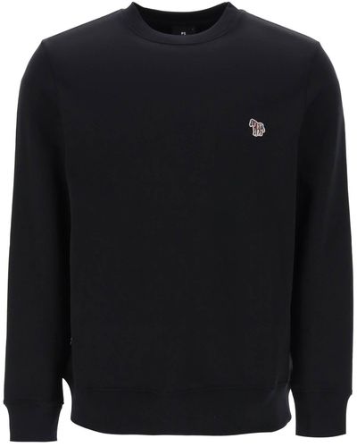 PS by Paul Smith Sweat-shirt de logo zèbre avec logo zèbre - Noir