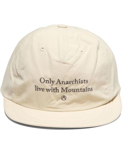 Mountain Research "Only Anarchist Live With Mountains" Hat - Natural