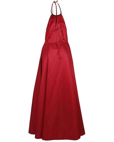 Lavi Robe longue sans manches - Rouge