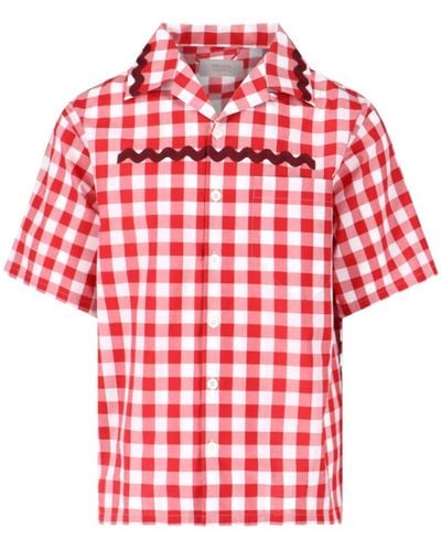 Prada Katoenen Overhemd - Rood