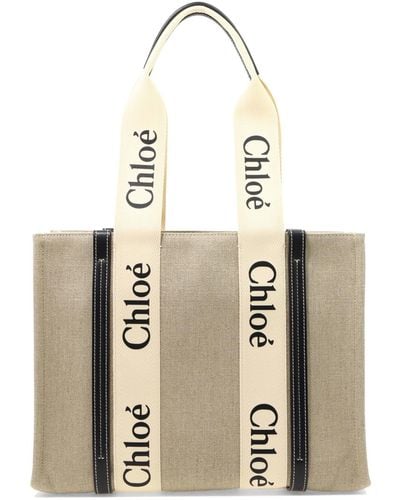 Chloé Chloé Woody Medium Shoulder Bag - Natural