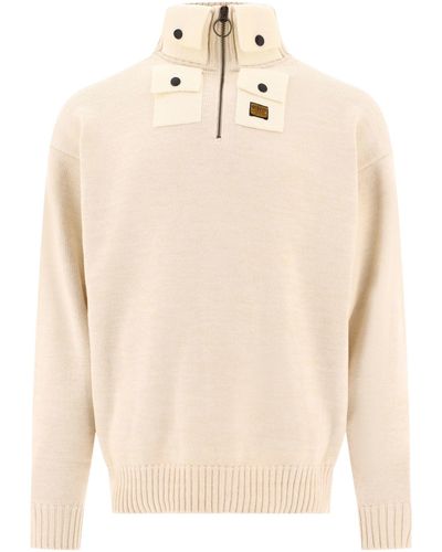 Kapital "8 G" Half Zip Sweater - Naturel
