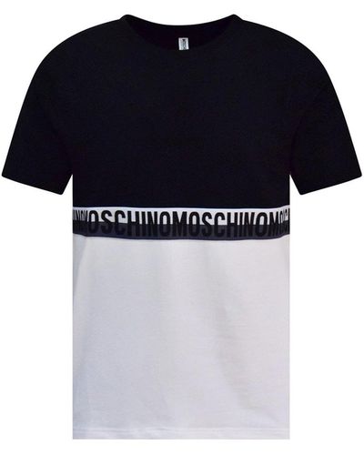 Moschino Moschino Ondergoed Ondergoed Katoen Logo T -shirt - Zwart
