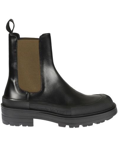 Alexander McQueen Leather Boots - Brown
