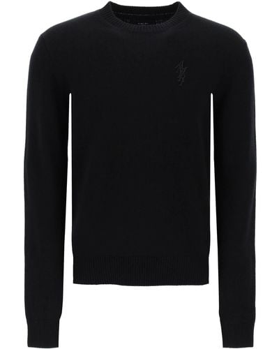 Amiri Pullover Stack In Cashmere - Nero