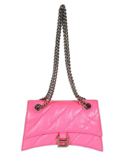 Balenciaga Crush Small Chain Bag - Roze