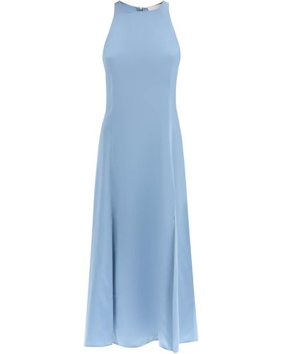 Loulou Studio Maxi Zijden Onderjurk - Blauw